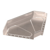 Угол горизонтальный 90 градусов Стандарт INOX (AISI 409) 400х80 | PR16.3567 | Промрукав - артикул PR16.3567