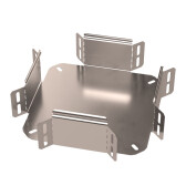 Ответвитель Х-образный Стандарт INOX (AISI 409) 100х80 | PR16.3233 | Промрукав - артикул PR16.3233