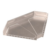 Угол горизонтальный 90 градусов Стандарт INOX (AISI 409) 600х100 | PR16.3574 | Промрукав - артикул PR16.3574