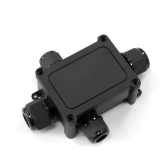 Коробка распределительная 4-вводная IP68 ПА66 40А 450В d5-14 мм 135х96х42 черная - артикул PR08.13149