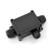Коробка распределительная 3-вводная IP68 ПА66 40А 450В d5-14 мм 135х81х42 черная - ПРОМРУКАВ, артикул PR08.13148