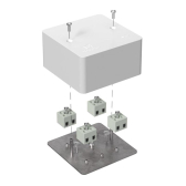 Коробка огнестойкая для кабель-канала 40-0460-FR2.5-8 Е15-Е120 85х85х45 - артикул 40-0460-FR2.5-8