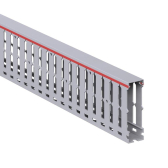 Короб перфорированный RL12 25x80 серый QUADRO - артикул 00146RL