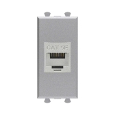 Avanti Компьютерная розетка RJ-45 без шторки модульная, кат.5е экранированная,  Закаленная сталь, 1 модуль - артикул 4404761
