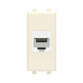 Avanti Компьютерная розетка RJ-45 без шторки модульная, кат.6,  Ванильная дымка, 1 модуль - артикул 4405691