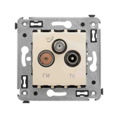 Avanti Розетка TV-FM-SAT в стену,  Ванильная дымка - DKC (ДКС), артикул 4405533