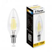 Лампа светодиодная LED 11вт Е14 теплый свеча FILAMENT (LB-713) - артикул 38006