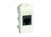BRAVA Розетка компьютерная RJ45 категория 5е разъем AMP бежевая (75646S) - артикул 75646S