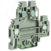 Зажим проходной двухуровневый серый DAS.4/LIGR серый с лампой LED QUADRO (ZDS123GR) - артикул ZDS123GR
