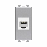 Avanti Телефонная розетка RJ-12 без шторки        модульная Закаленная сталь 1 модуль - артикул 4404611