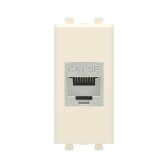 Avanti Компьютерная розетка RJ-45 без шторки модульная, кат.5е экранированная,  Ванильная дымка, 1 модуль - артикул 4405761