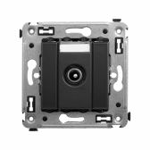 Avanti Розетка TV проходная в стену, , Черный матовый - DKC (ДКС), артикул 4412513