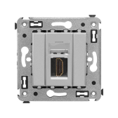Avanti HDMI розетка одинарная в стену, тип А-А,  Закаленная сталь - артикул 4404253