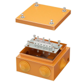 Коробка стальная FS с кабельными вводами и клеммниками IP55 150х150х80мм 6р  450V 6A  4мм.кв. - DKC (ДКС), артикул FSB31604