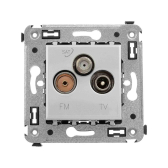 Avanti Розетка TV-FM-SAT в стену,  Закаленная сталь - DKC (ДКС), артикул 4404533