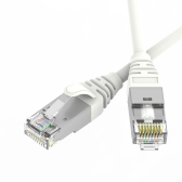 Патч-корд экранированный Ultra SLIM CAT6A S/FTP 4х2, 30 AWG, LSZH, белый, 0,5м | RN6ASF4505WH-30 | DKC - артикул RN6ASF4505WH-30