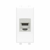 Avanti Компьютерная розетка RJ-45 без шторки      модульная кат.6A экранированная Белое облако 1    модуль - артикул 4400771