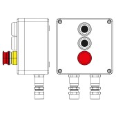 Пост взрывозащищенный управления из полиэстера C PAP-05-(2xP1B(11)-1xP3E(11))-2xKA2MHK(C)1Ex de IIC Т5 Gb / Ex tb IIIC T95°Cdb IP66/КЗ - артикул 2231.051.22.11H