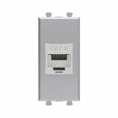 Avanti Компьютерная розетка RJ-45 без шторки модульная, кат.6 экранированная,  Закаленная сталь, 1 модуль - артикул 4404791