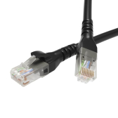 Патч-корд неэкранированный CAT5E U/UTP 4х2, LSZH, черный, 0.5м (RN5EUU4505BK) - артикул RN5EUU4505BK
