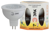 Лампа светодиодная STD MR16-8W-827-GU5.3 диод, софит, 8Вт, тепл, GU5.3 | Б0014352 | ЭРА - артикул Б0014352