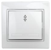 Переключатель, 10А-250В, СУ, Plano, белый,1-103-01 (Б0027599) - артикул Б0027599