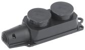Колодка 2гн, c заземл., каучук, IP44 (10/60/1080) K-2e-IP44 (Б0030222) - артикул Б0030222