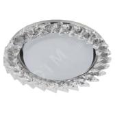 Светильник под лампу Gx53, 220V,13W, хром/прозрачный DK86 CH/WH  ЭРА (Б0020576) - артикул Б0020576