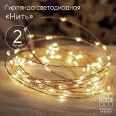 ENIN-2B ЭРА Гирлянда LED Нить 2 м теплый свет, АА, IP20 (100/5400) (Б0041891) - артикул Б0041891