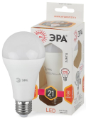 Лампа светодиодная LED 21 Вт 1680Лм 2700К груша теплый E27 170-265В LED A65-21W-827-E27 Standart - ЭРА (Энергия света), артикул Б0035331