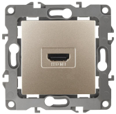 Розетка HDMI, Эра12, шампань, 12-3114-04 - ЭРА (Энергия света), артикул Б0027484