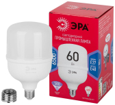 Лампа светодиодная LED 60 Вт 5800Лм 6500К T120 холодный E27/E40 (переходник) 150-275В LED POWER T120-60W-6500-E27/E40 Red Line - ЭРА (Энергия света), артикул Б0063850