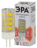 Лампа светодиодная LED 5 Вт 400Лм 2700К капсула теплый G4 170-265В LED JC-5W-220V-CER-827-G4 Standart - ЭРА (Энергия света), артикул Б0027857