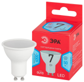 Лампа светодиодная LED 7 Вт 560Лм 4000К софит нейтральный GU10 220-240В LED MR16-7W-840-GU10 Red Line - артикул Б0049640