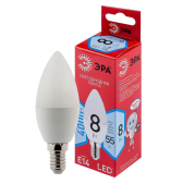 Лампа светодиодная LED 8 Вт 640Лм 4000К груша нейтральный E14 220-240В LED B35-8W-840-E14 Red Line - ЭРА (Энергия света), артикул Б0050200