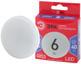 Лампа светодиодная LED 6 Вт 480Лм 6500К таблетка (GX53) холодный GX53 220-240В LED GX-6W-865-GX53 Red Line - артикул Б0045331