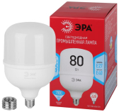 Лампа светодиодная LED 80 Вт 7800Лм 4000К T140 нейтральный E27/E40 (переходник) 150-275В LED POWER T140-80W-4000-E27/E40 Red Line - ЭРА (Энергия света), артикул Б0063865