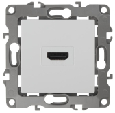 Розетка HDMI, Эра12, белый, 12-3114-01 - ЭРА (Энергия света), артикул Б0027481