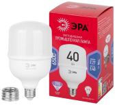 Лампа светодиодная LED 40 Вт 3900Лм 6500К T100 холодный E27/E40 (переходник) 150-275В LED POWER T100-40W-6500-E27/E40 Red Line - ЭРА (Энергия света), артикул Б0063844