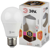 Лампа светодиодная LED 15 Вт 1200Лм 2700К груша теплый E27 170-265В LED A60-15W-827-E27 Standart - ЭРА (Энергия света), артикул Б0020592