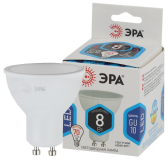 Лампа светодиодная LED 8 Вт 640Лм 4000К софит нейтральный GU10 170-265В LED MR16-8W-840-GU10 Standart - артикул Б0036729