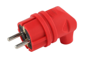 Вилка каучуковая с/з 90град 16A IP44 красная V9-RED-IP44  - ЭРА (Энергия света), артикул Б0044549
