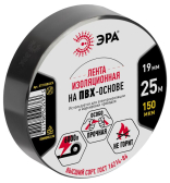 Изолента ET1925BLACK ПВХ 19мм х 25м черная - артикул Б0064240