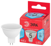 Лампа светодиодная LED 5 Вт 400Лм 4000К софит нейтральный GU5.3 220-240В LED MR16-5W-840-GU5.3 Red Line - артикул Б0049639
