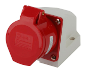 Розетка стационарная наружная 115 3Р+РЕ+N 16А 380В IP44 (10/60/960) R(OUT)-16-3P-PE-N-IP44 - ЭРА (Энергия света), артикул Б0032876