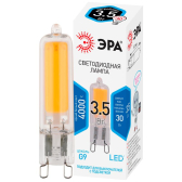 Лампа светодиодная LED 3,5 Вт 280Лм 4000К капсула нейтральный G9 170-265В LED JCD-3,5W-GL-840-G9 Standart - ЭРА (Энергия света), артикул Б0049084