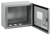 Корпус металлический ЩМПг-02 с окном (250х300х175) IP54 У2 серый SIMPLE - ЭРА (Энергия света), артикул Б0041661