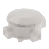 Коробка распаячнаяKOR-70-35-3-w открытой установки трехрожковая белая IP42 - ЭРА (Энергия света), артикул Б0052726