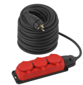 Удлинитель силовой UK-3e-3x1,5-40m-IP44(KG) с заземлением 3 розетки каучук 40м КГ 3х1,5мм2 IP44 | Б0057583 | ЭРА - артикул Б0057583