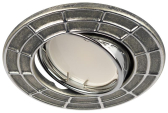 Светильник штампованный поворотный MR16,12V/220V, 50W сатин серебро/хром ST7A CH/SS - ЭРА (Энергия света), артикул Б0036493